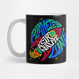 Rocketship Space Travel T-shirt Mug